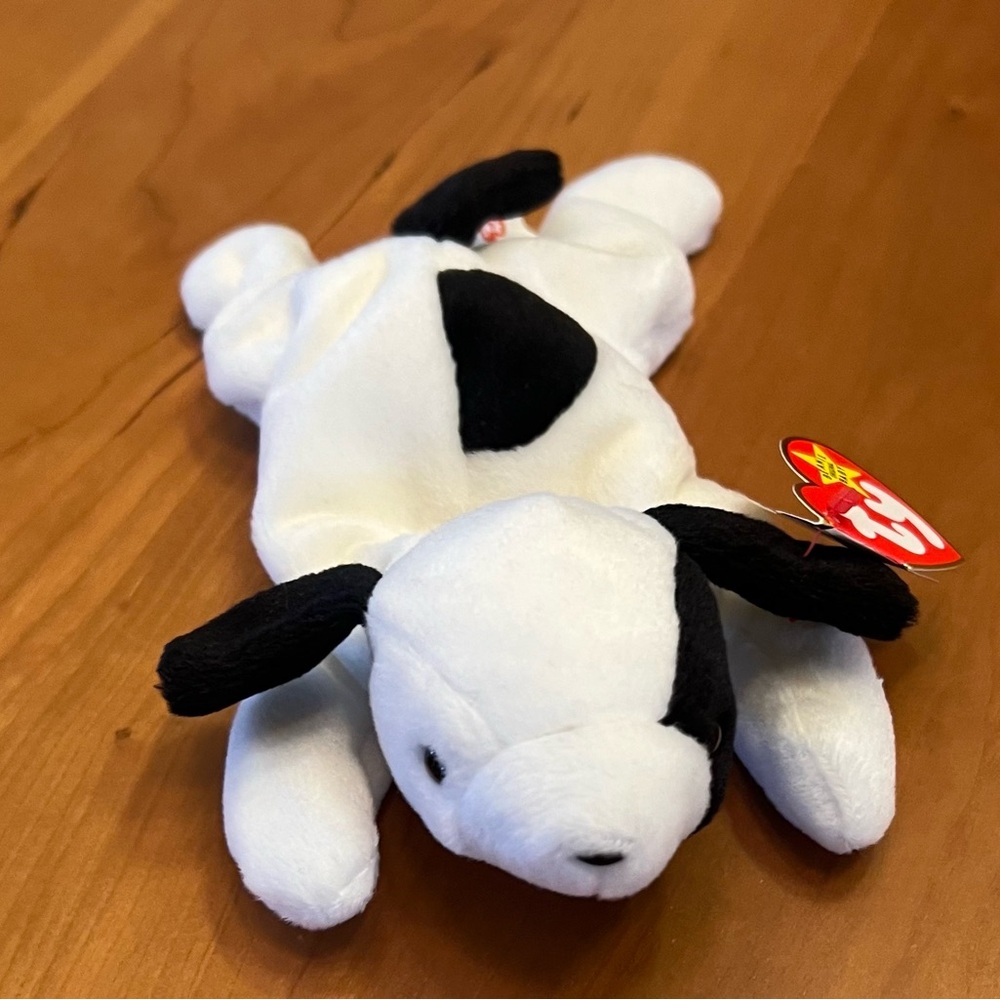 Ty “Spot” 1993 Black and White dog Beanie Baby Plush